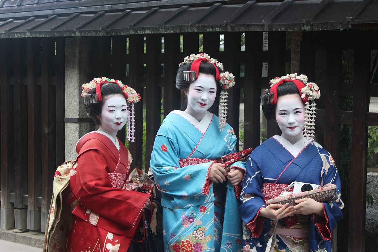 Maiko in kimono a Kyoto